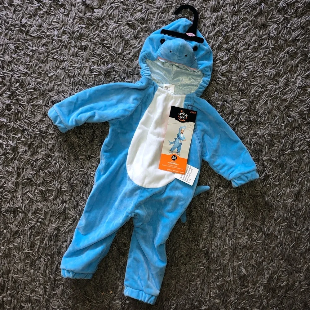 Hyde And Eek! Boutique Infant Shark Costume, 0-6 Months, New With Tags
